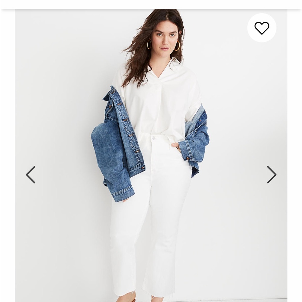 Madewell Cali Demi-boot cut cropped